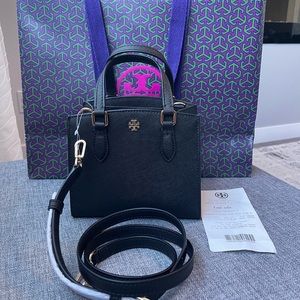Tory Burch mini Emerson black - new with tag and gift receipt